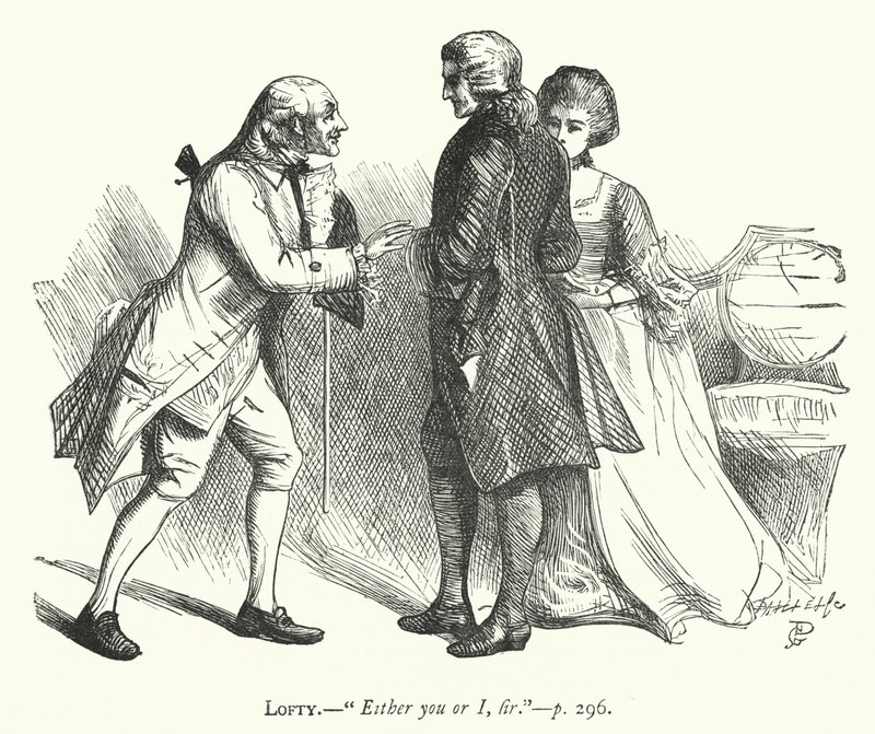 Illustration til Den godmodige mand (gravering) af George John Pinwell