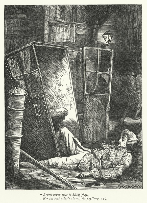 Illustration til The Logicians Refuted (gravering) af George John Pinwell