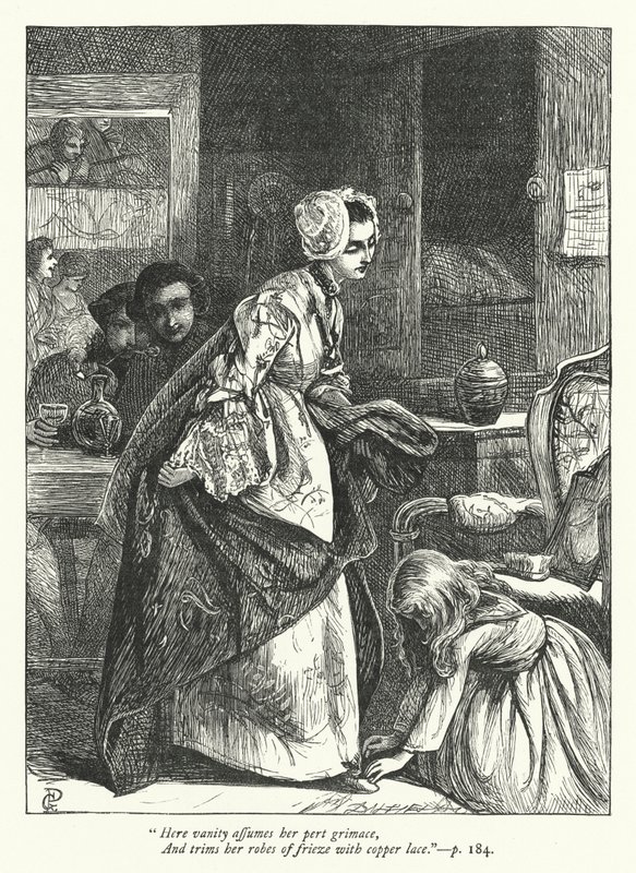 Illustration til den rejsende (gravering) af George John Pinwell