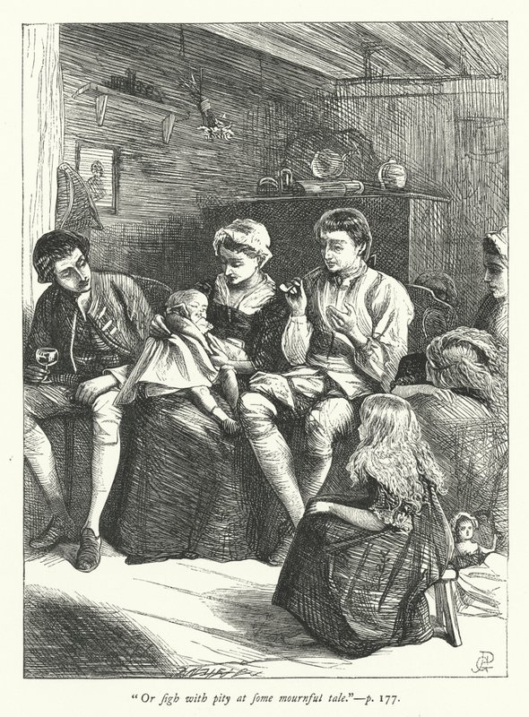 Illustration til den rejsende af George John Pinwell