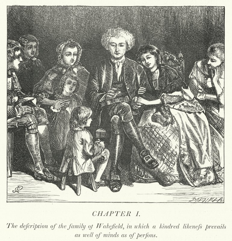 Illustration til The Vicar of Wakefield (gravering) af George John Pinwell