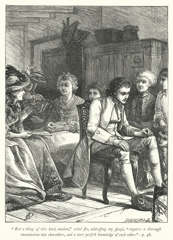 Illustration til The Vicar of Wakefield (gravering) af George John Pinwell