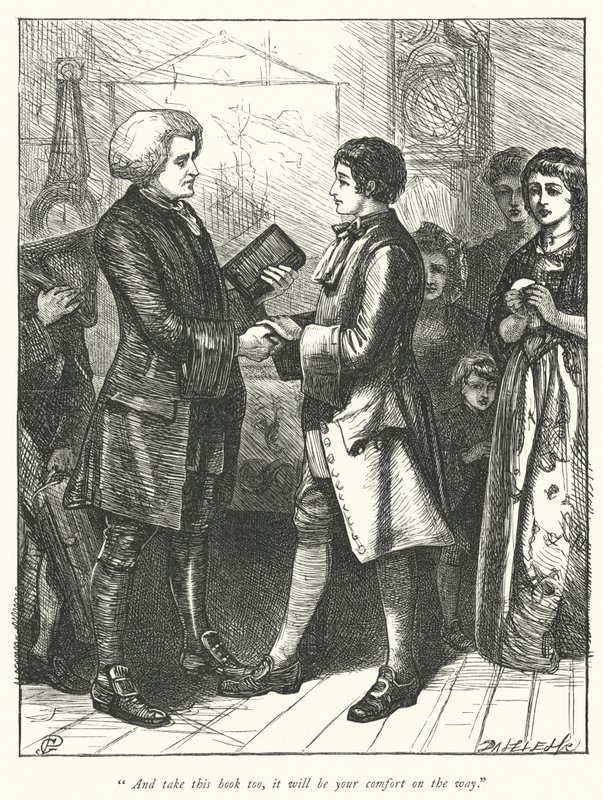 Illustration til The Vicar of Wakefield (gravering) af George John Pinwell