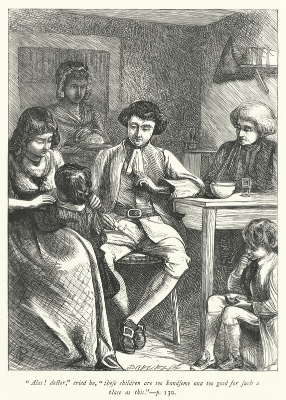Illustration til The Vicar of Wakefield (gravering) af George John Pinwell
