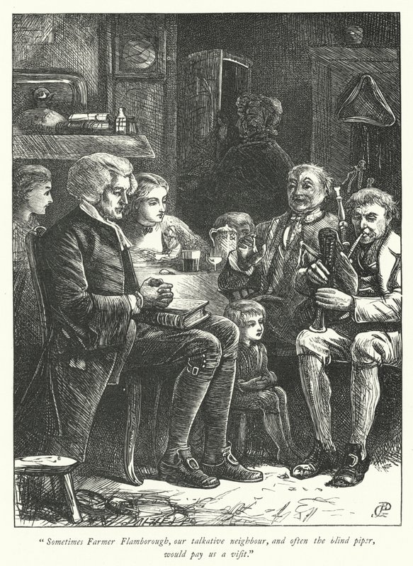 Illustration til The Vicar of Wakefield (gravering) af George John Pinwell