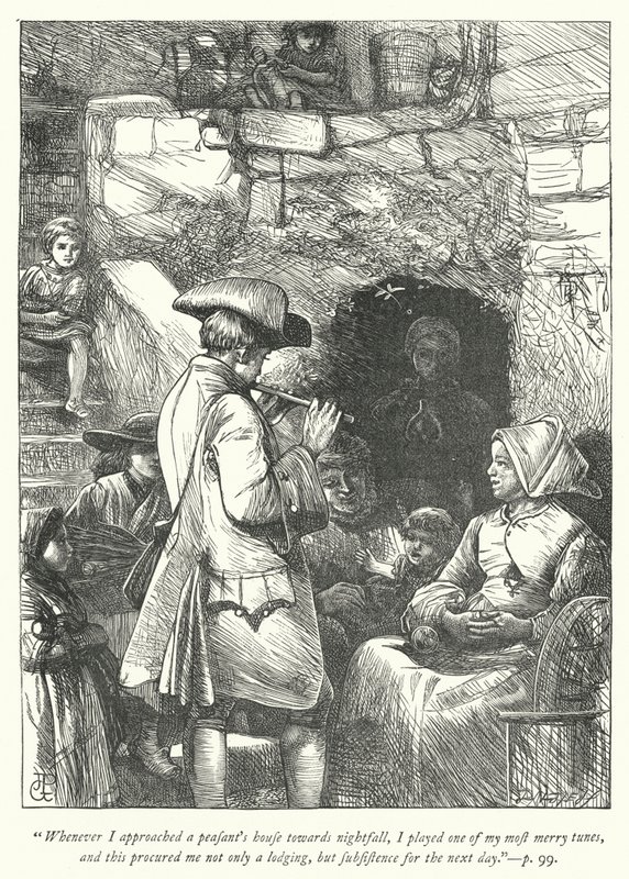 Illustration til The Vicar of Wakefield (gravering) af George John Pinwell
