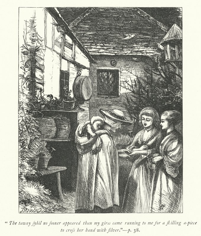 Illustration til The Vicar of Wakefield (gravering) af George John Pinwell