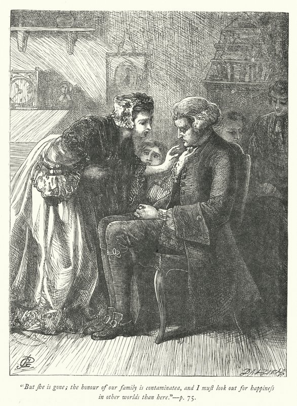 Illustration til The Vicar of Wakefield (gravering) af George John Pinwell