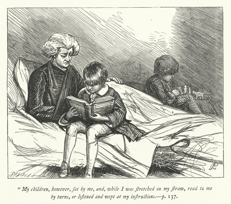 Illustration til The Vicar of Wakefield (gravering) af George John Pinwell