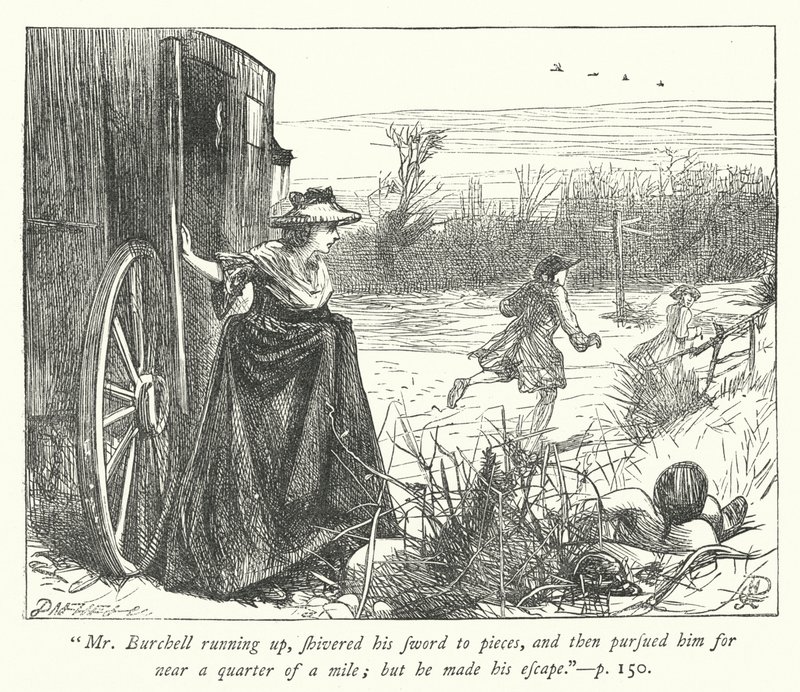Illustration til The Vicar of Wakefield (gravering) af George John Pinwell