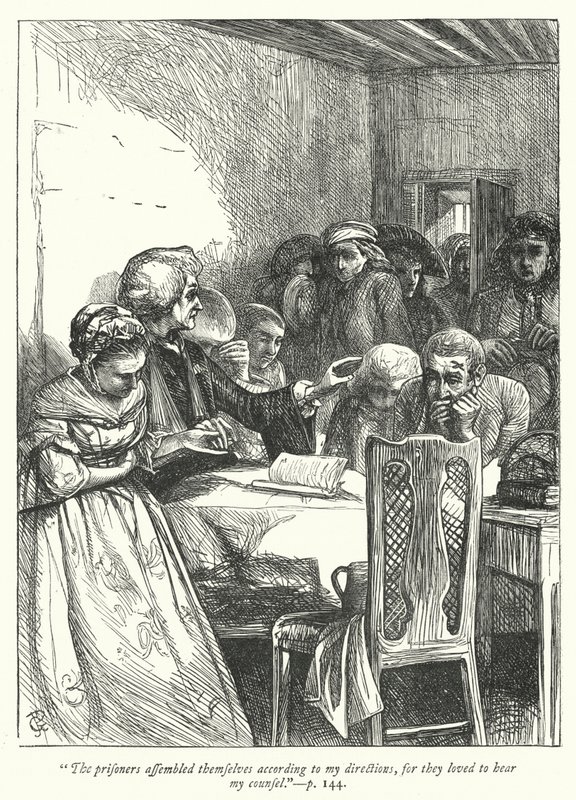 Illustration til The Vicar of Wakefield (gravering) af George John Pinwell