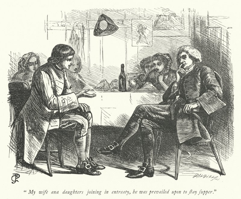 Illustration til The Vicar of Wakefield (gravering) af George John Pinwell
