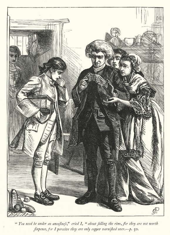 Illustration til The Vicar of Wakefield (gravering) af George John Pinwell