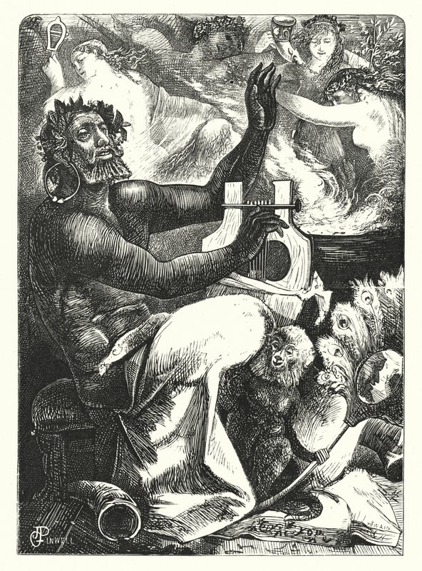 Pan Vinctus - Pan Victor (gravering) af George John Pinwell