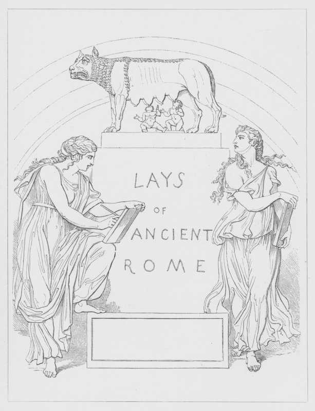 Frontispice til Lays of Ancient Rome af Lord Macaulay af George Junior Scharf