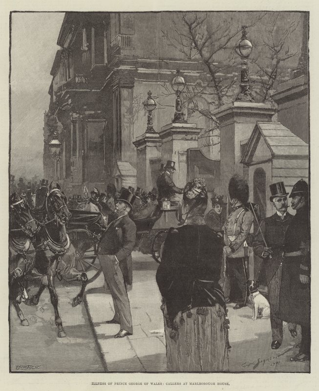 Sygdom hos prins George af Wales, ringer i Marlborough House af George L. Seymour