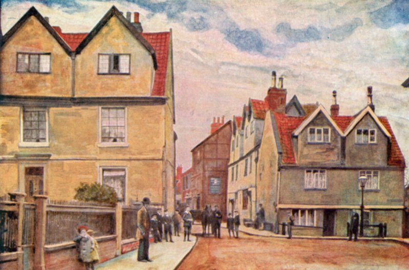 St. Benedikts slette (farve litho) af George Parsons Norman