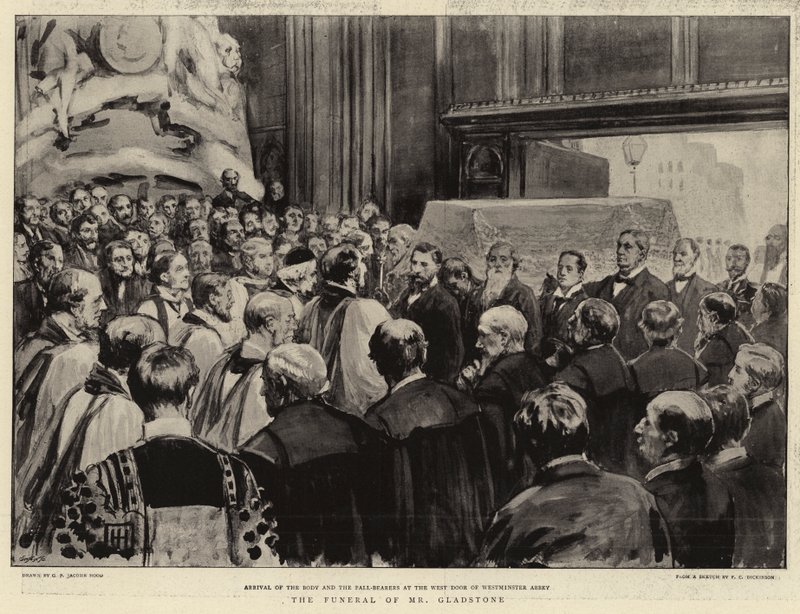 Gladstones begravelse af George Percy Jacomb Hood