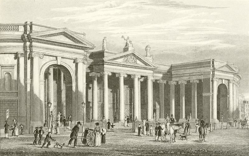 Bank of Ireland, Dublin, South Portico af George Petrie