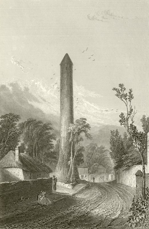 Rundetårn i Clondalkin, Dublin, Irland af George Petrie