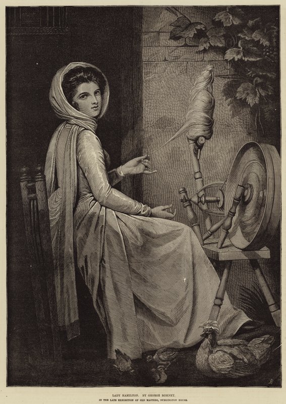 Lady Hamilton af George Romney