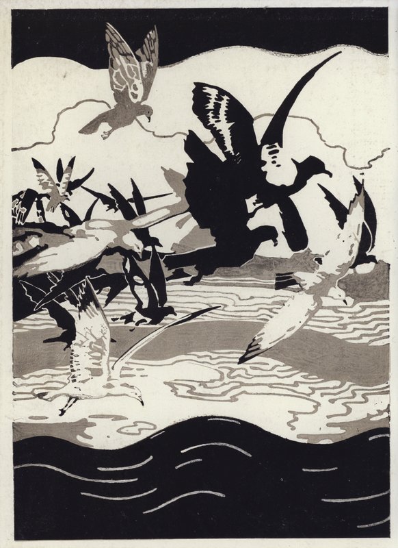 Illustration til Canadian Wonder Tales (farve litho) af George Sheringham