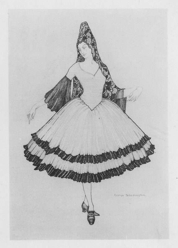 Illustration til The Duenna af Sheridan (farve litho) af George Sheringham