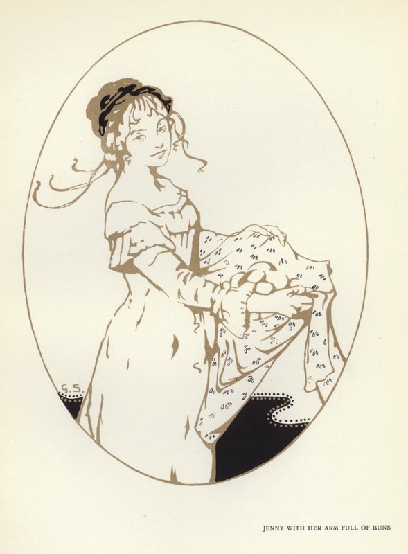 Illustration til The Happy Hypocrite af Max Beerbohm (farve litho) af George Sheringham