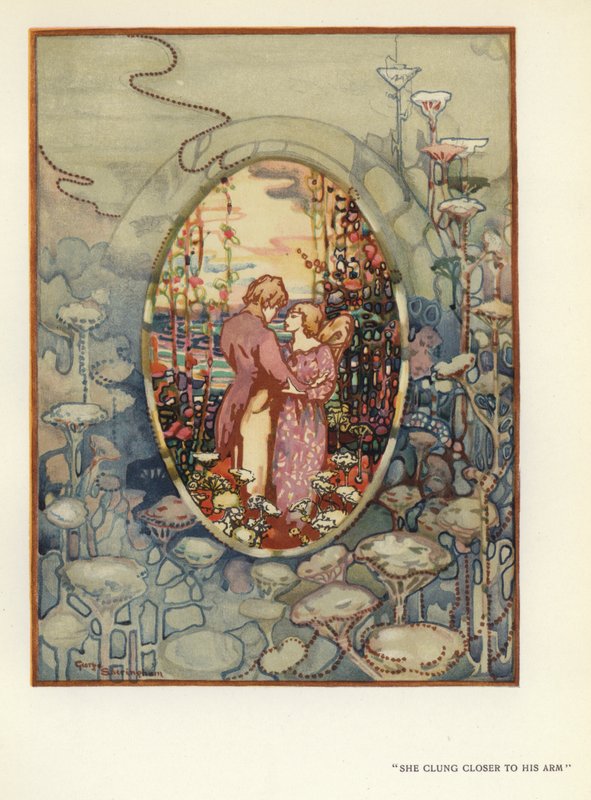 Illustration til The Happy Hypocrite af Max Beerbohm (farve litho) af George Sheringham