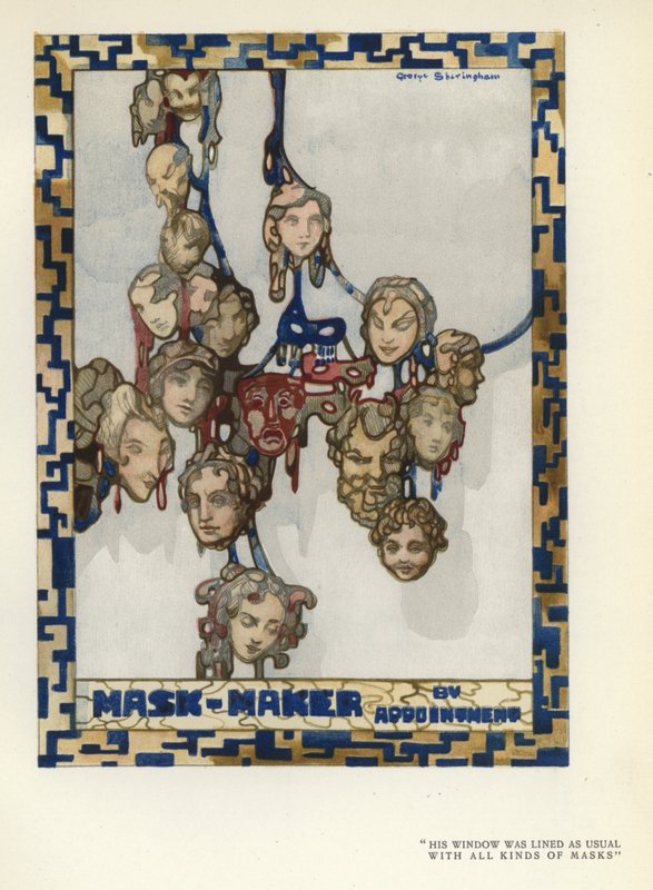 Illustration til The Happy Hypocrite af Max Beerbohm (farve litho) af George Sheringham