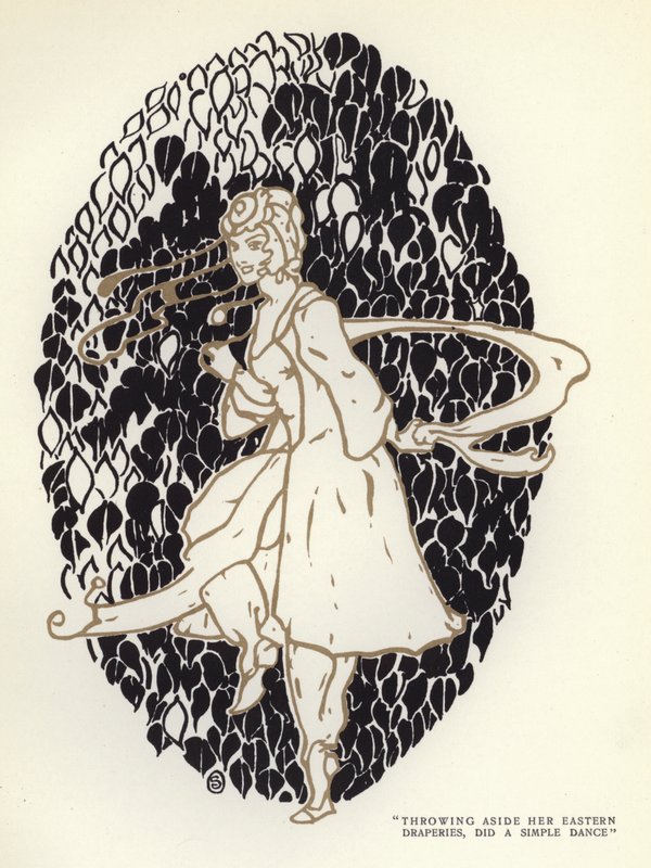 Illustration til The Happy Hypocrite af Max Beerbohm (farve litho) af George Sheringham