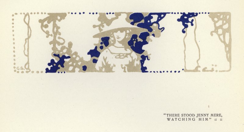 Illustration til The Happy Hypocrite af Max Beerbohm (farve litho) af George Sheringham