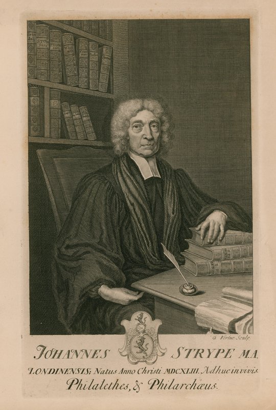 Johannes Strype MA, Philalethes og Philarchaeus af George Vertue