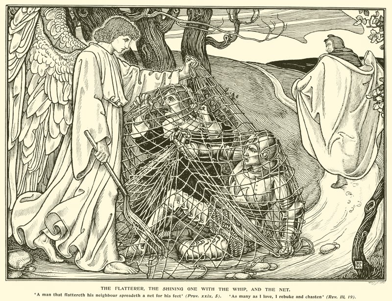 Smigeren, den lysende med pisken og nettet (gravering) af George Woolliscroft Rhead