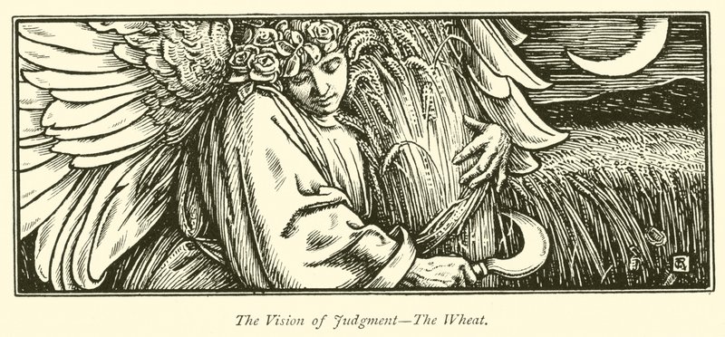Visionen om dommen, hveden (gravering) af George Woolliscroft Rhead