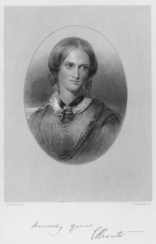 Portræt af Charlotte Bronte af George after Richmond