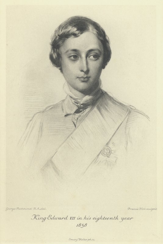 Prinsen af Wales, den fremtidige kong Edward VII, i sit attende år, 1858 af George after Richmond