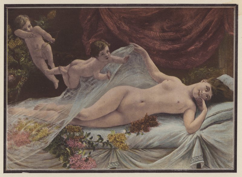 Forårets vækkelse (farve litho) af George van den Bos