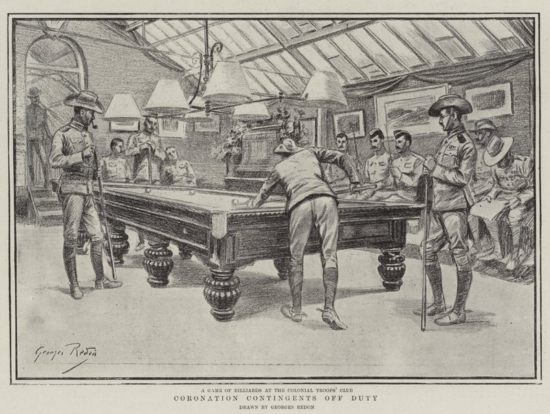 Kroningskontingenter uden for tjeneste af Georges Redon