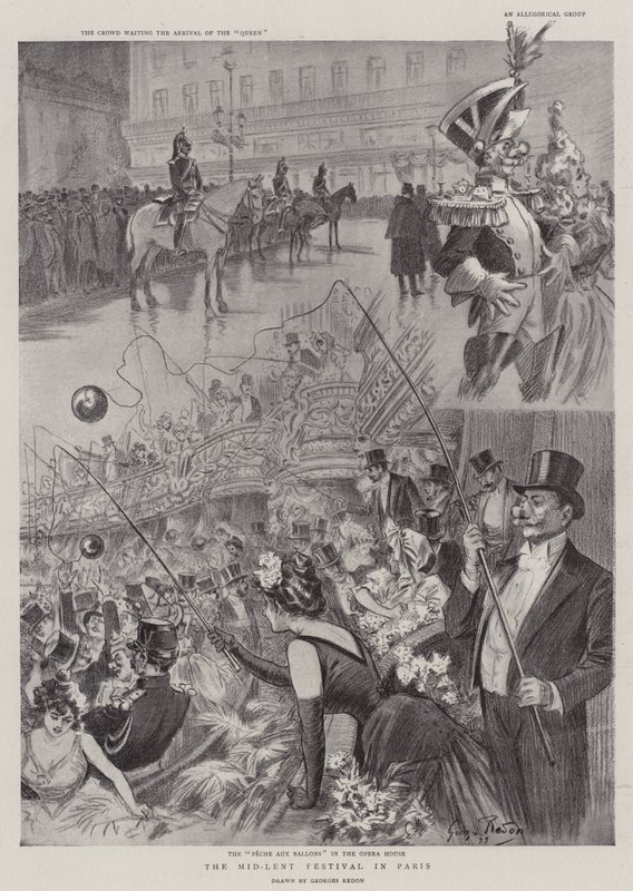Mid-Lent Festival i Paris af Georges Redon