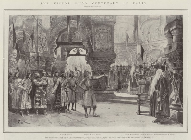 Victor Hugo-hundredårsdagen i Paris af Georges Bertin Scott