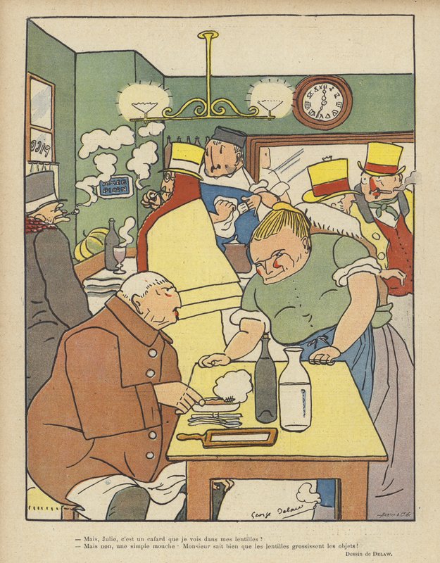 Illustration til Le Rire af Georges Delaw