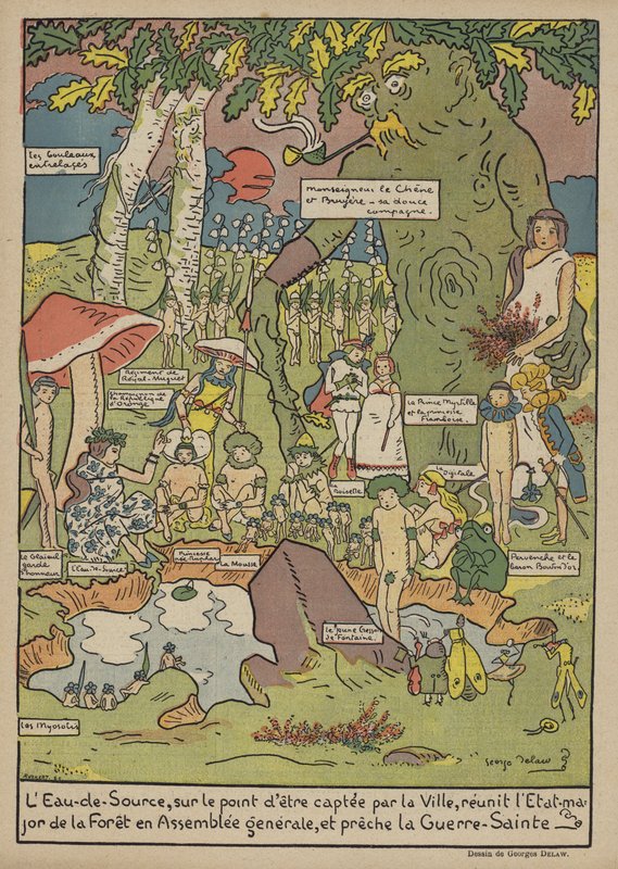 Illustration til Le Rire af Georges Delaw