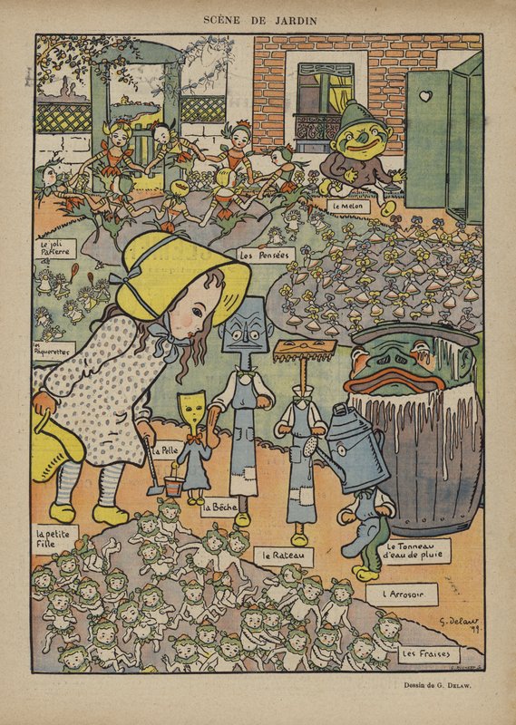 Illustration til Le Rire af Georges Delaw