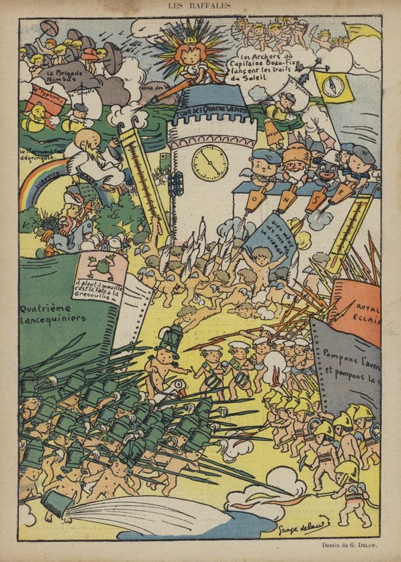 Illustration til Le Rire af Georges Delaw