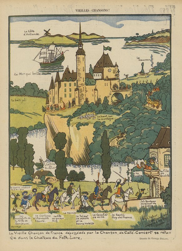 Illustration til Le Rire af Georges Delaw