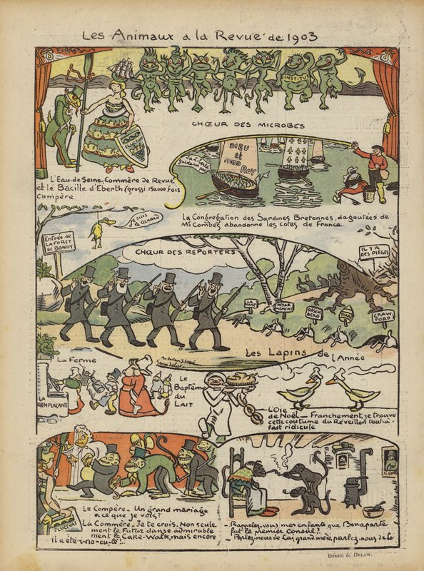 Illustration til Le Rire af Georges Delaw