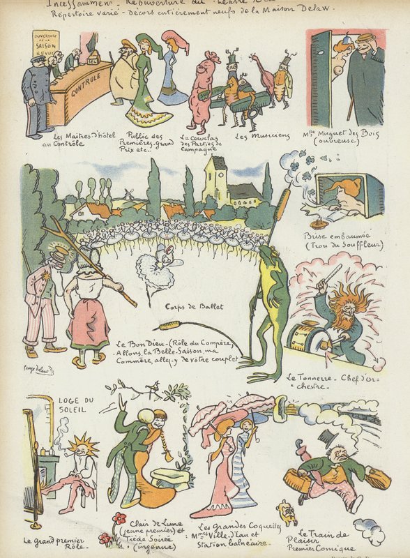 Illustration til Le Rire af Georges Delaw