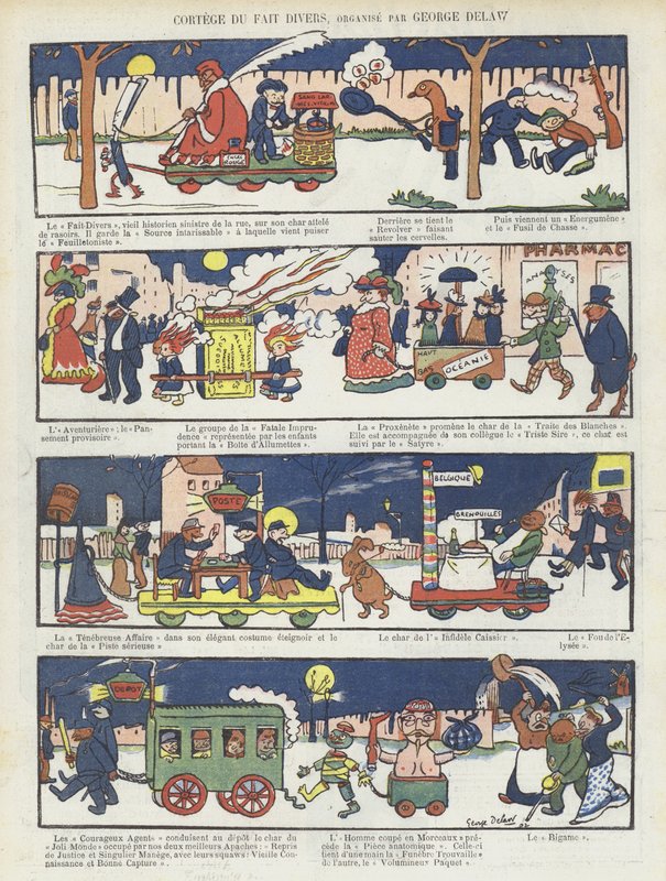 Illustration til Le Rire af Georges Delaw