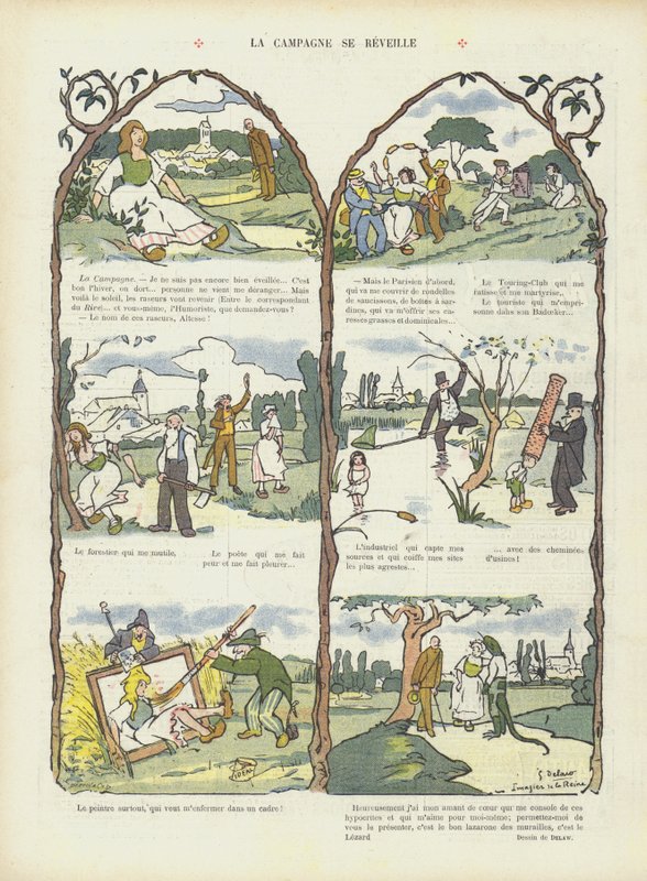 Illustration til Le Rire af Georges Delaw